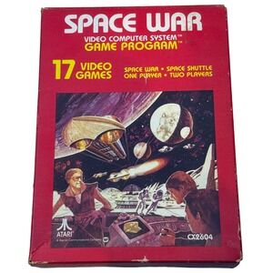 Atari 2600 Space War‎ CX2604 Video Computer System Game Program 1978 Vintage